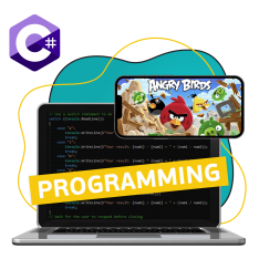 Программирование на C#. Удивительный мир 2D-игр - КИБЕРшкола программирования для детей, компьютерные курсы для школьников, начинающих и подростков - KIBERone г. Самара